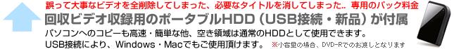 データ納品用HDD（新品）代金が含まれています